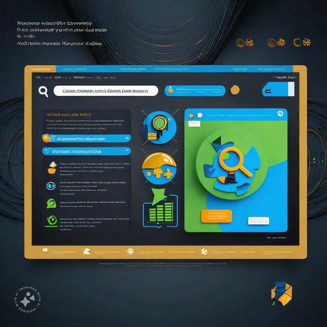 A visual representation of On-Page SEO elements like keywords, headings, and meta descriptions.